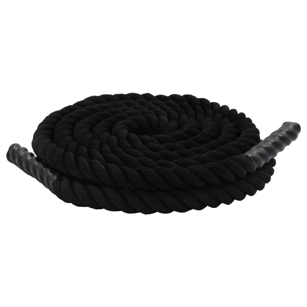 Battle Rope 15 m Polyester Black